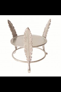 **NEW**FEATHER CANDLE HOLDER [901390]